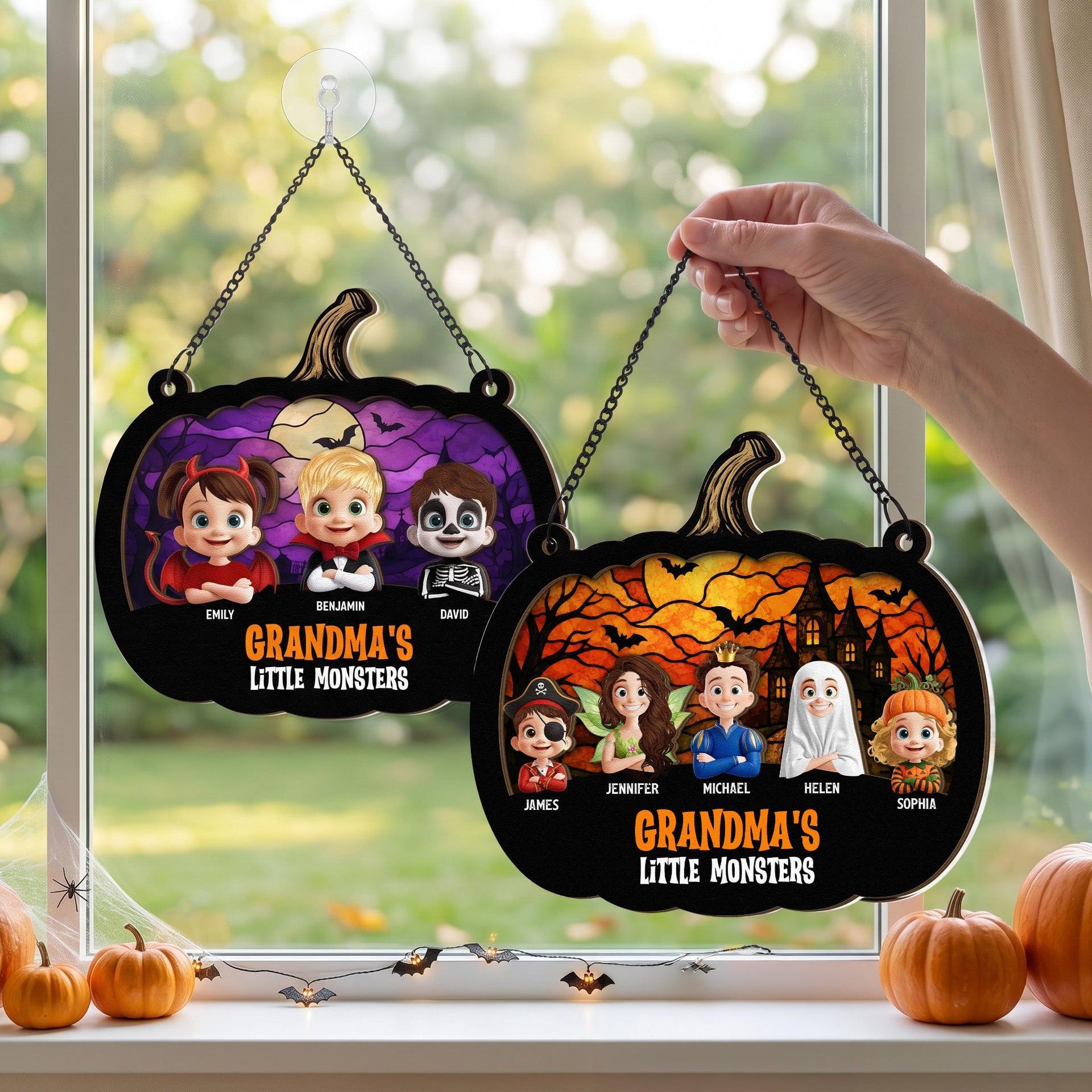 Personalized Grandma Suncatcher | POD Dropship, Factory Direct No MOQ - Custom Suncatcher Ornament Wholesale | POD Dropship Supplier | MCDFL