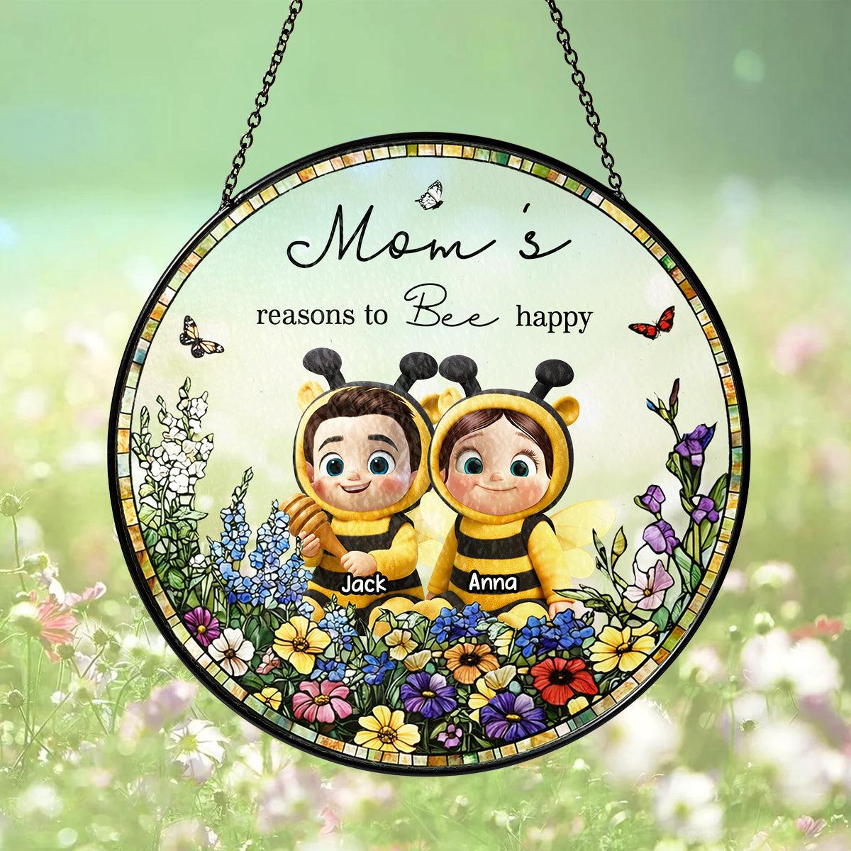 Personalized Suncatcher for Mother's Day | Custom Print on Demand, 1-Piece Minimum - Stained Glass Suncatcher Detail | Wholesale POD Supplier | MCDFL