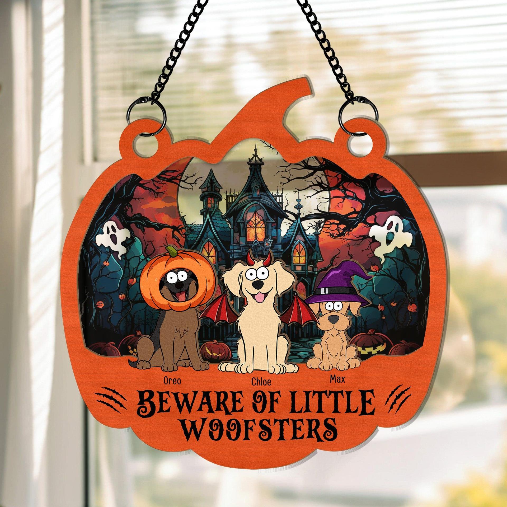 Personalized Halloween Pet Suncatcher | Dropship, No Minimum - Custom Suncatcher Ornament Wholesale | POD Dropship Supplier | MCDFL