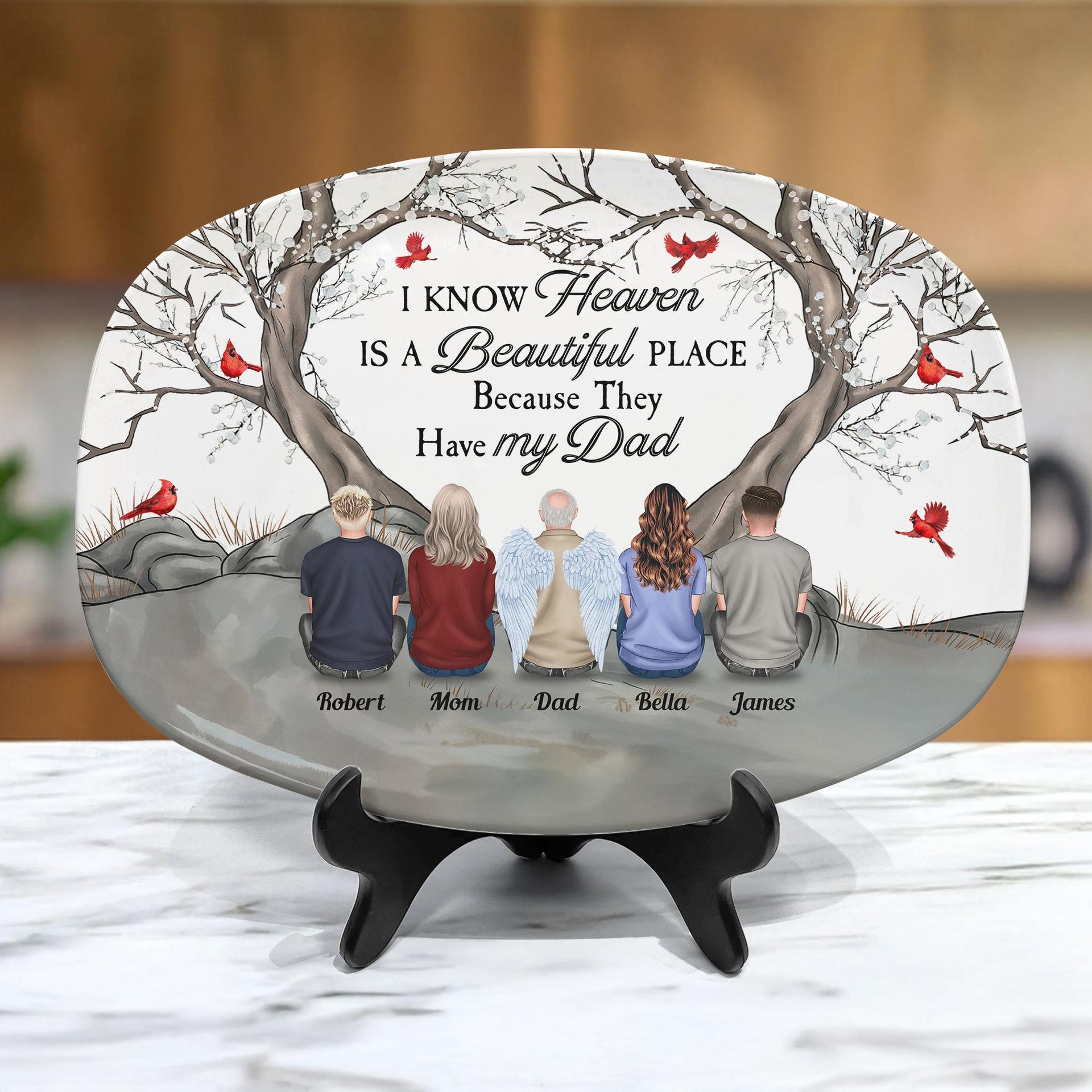 Personalized Memorial Platter for Dad or Mom | Custom Print on Demand, MOQ 1 - Platter Detail | Wholesale POD Supplier | MCDFL
