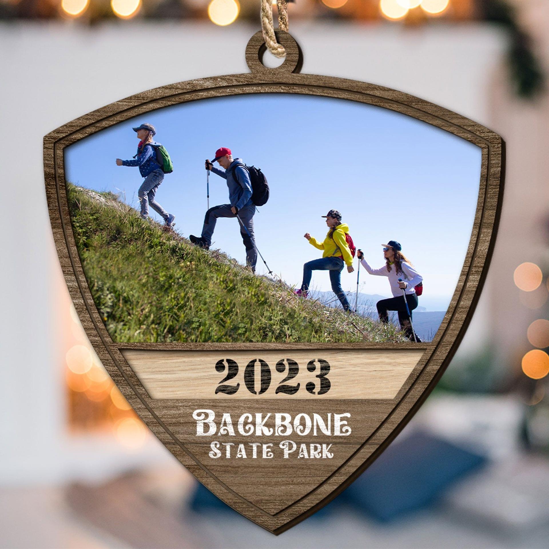 Hiking Boot Photo Ornament | Custom 3-Layer Wood, Dropship Ready - Custom Wooden Ornament Wholesale | POD Dropship Supplier | MCDFL