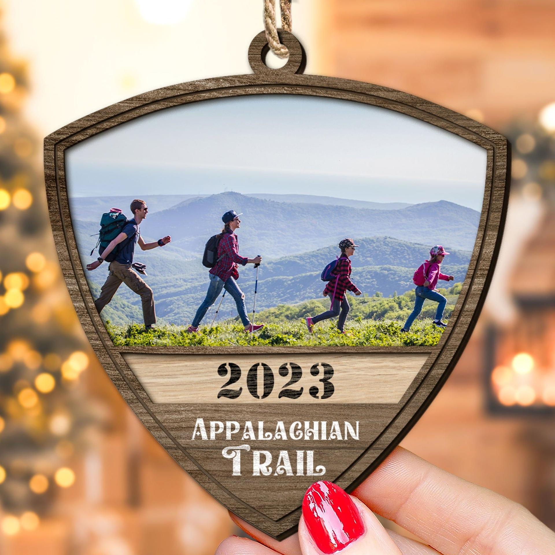 Hiking Boot Photo Ornament | Custom 3-Layer Wood, Dropship Ready - Wooden Ornament Detail | Wholesale POD Supplier | MCDFL
