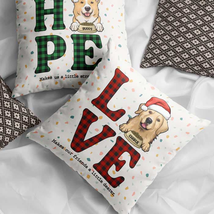 Personalized Christmas Pillowcase | Print-on-Demand, 1-Piece Minimum - Custom Square Pillow Wholesale | POD Dropship Supplier | MCDFL