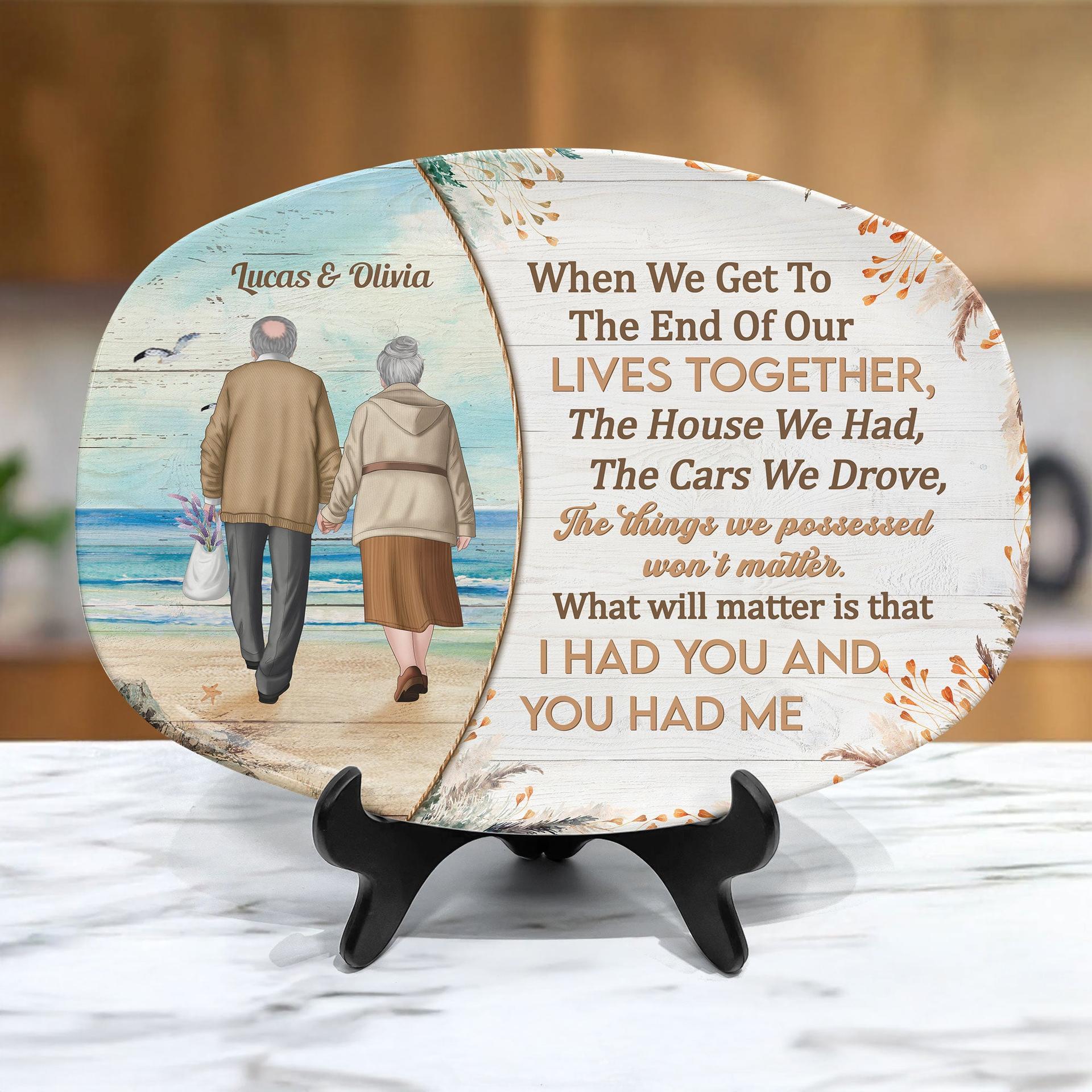 Personalized 'I Had You' Platter for Father's Day | Blind Dropshipping, MOQ 1 - Platter Detail | Wholesale POD Supplier | MCDFL