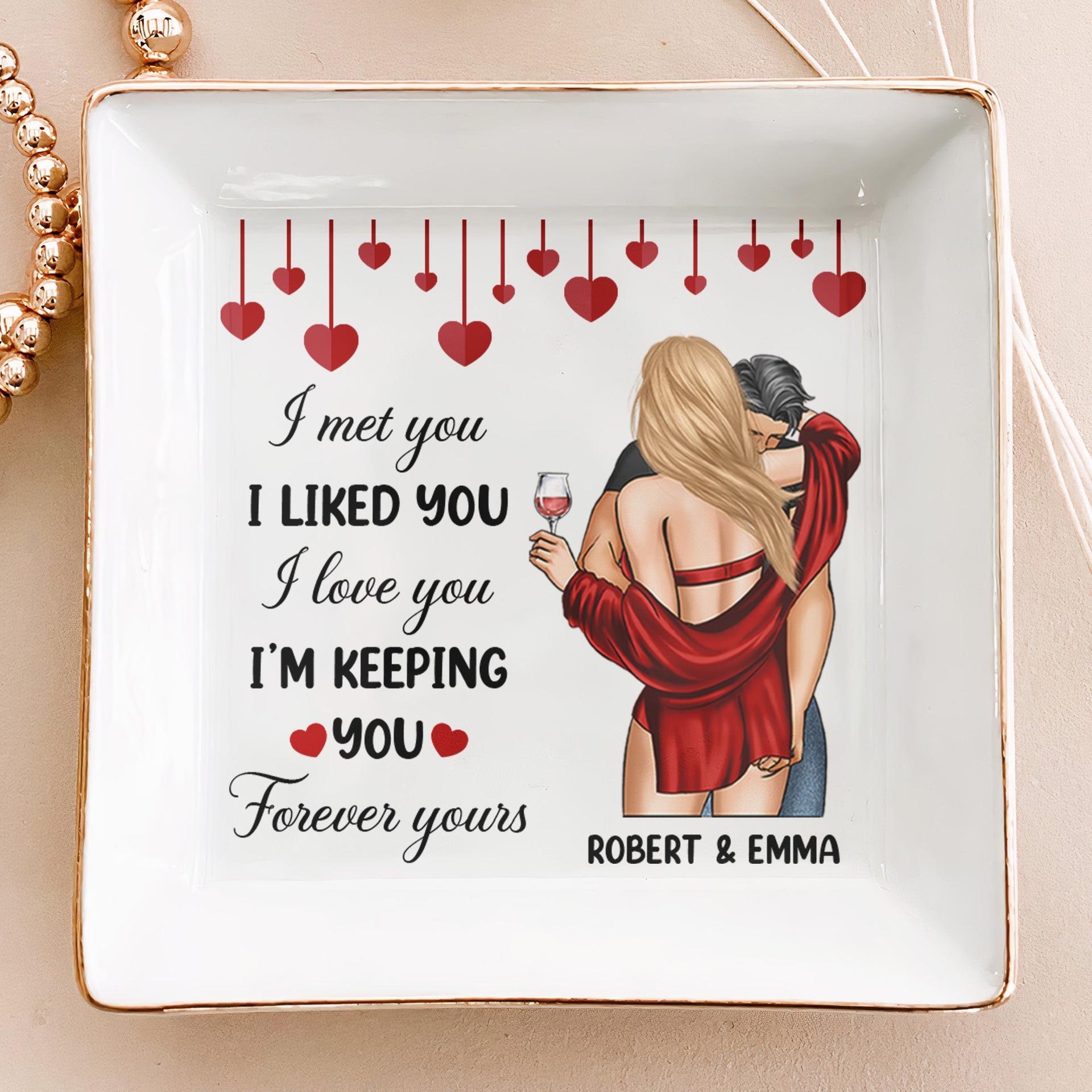 Personalized Ceramic Jewelry Dish for Wife | POD MOQ 1, Custom Text - Custom Jewelry Dish Wholesale | MCDFL