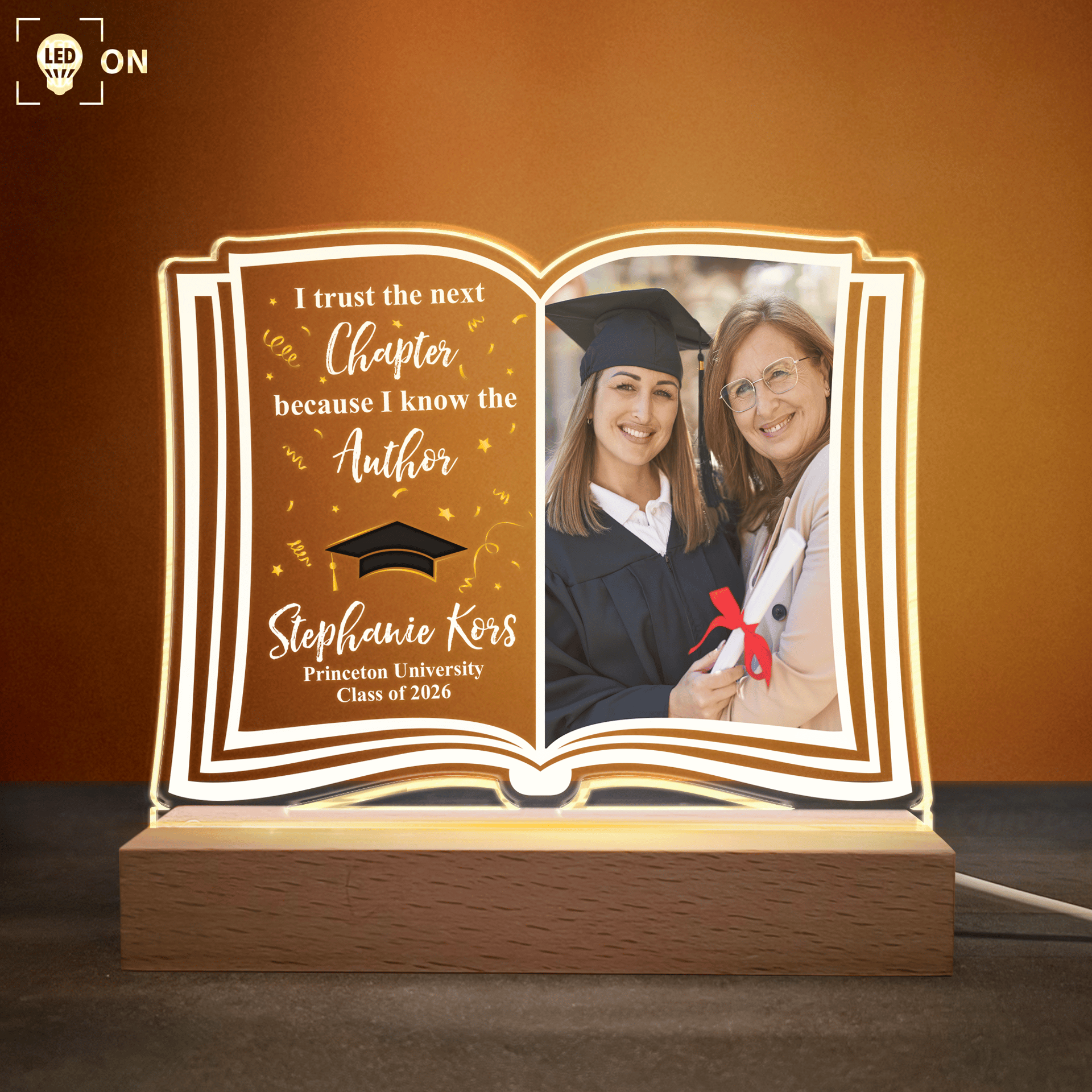 Custom Graduation Photo LED Light | Factory Direct, 1-Piece Minimum - Custom LED Night Light Wholesale | MCDFL