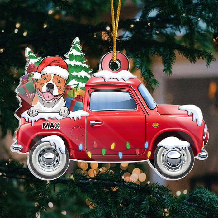 Personalized Car Acrylic Ornament | White-Label POD, 1-Piece Minimum - Custom Acrylic Ornament Wholesale | MCDFL