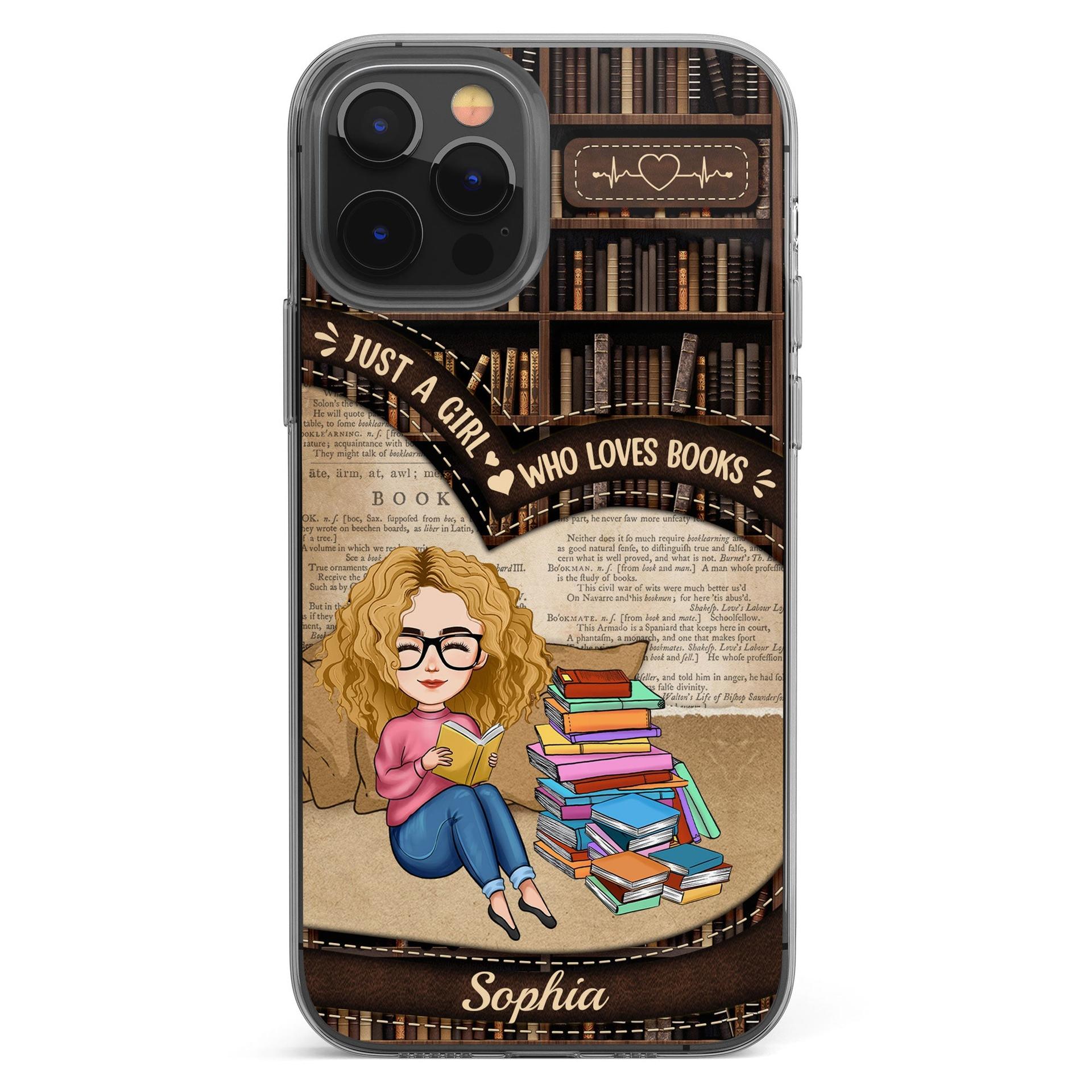 Personalized Book Lover Clear Phone Case | Custom Print on Demand, No Minimum - Custom Phone Case Wholesale | POD Dropship Supplier | MCDFL