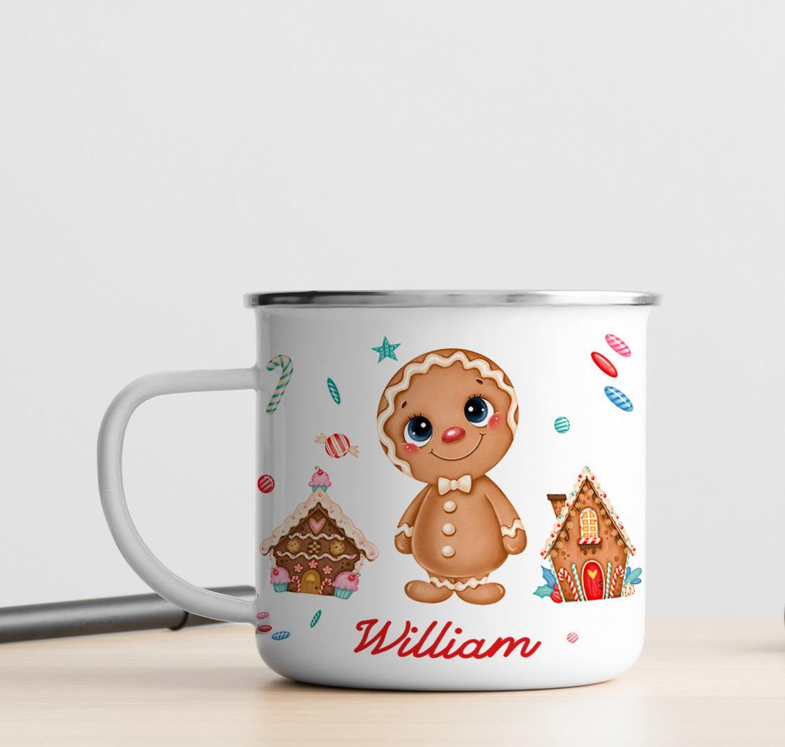 Personalized Kids' Christmas Enamel Mug | Custom Print on Demand, Factory Direct - Custom Enamel Mug Wholesale | POD Dropship Supplier | MCDFL
