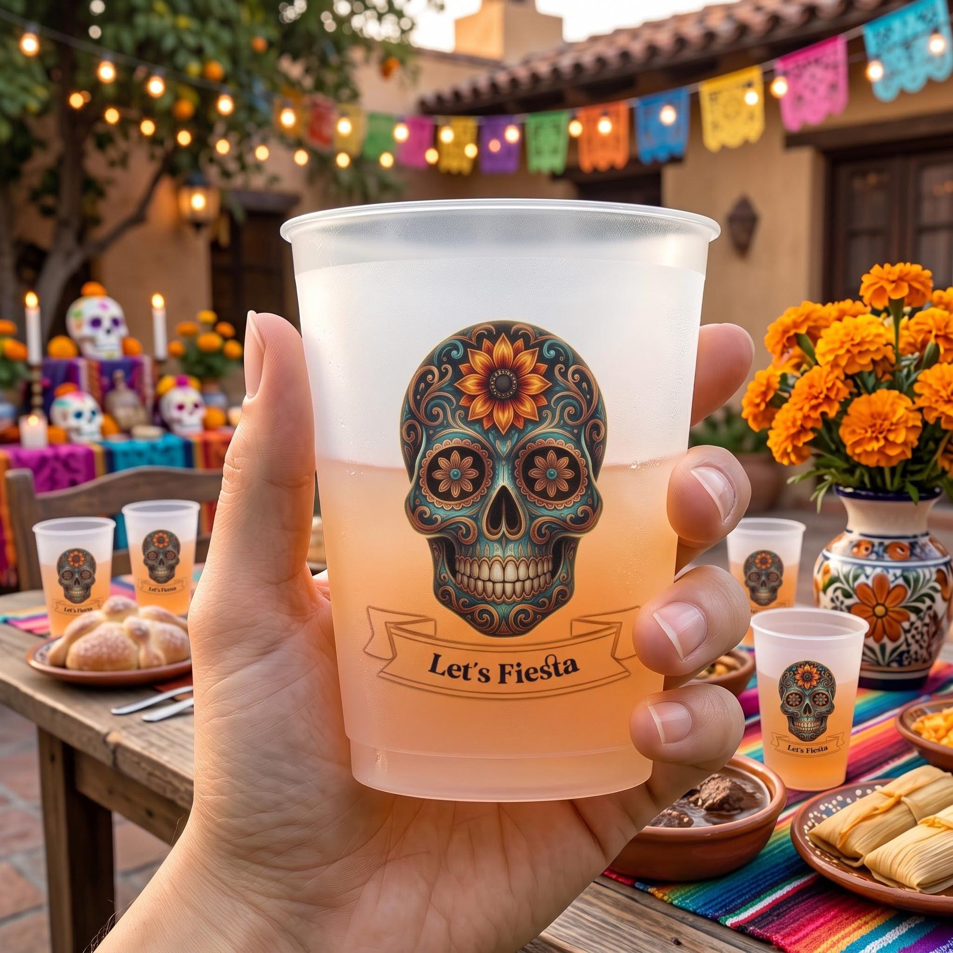 Personalized Fiesta Frosted Cups | POD Dropship, 12oz & 16oz MOQ 1 gallery thumbnail - Frosted Cups