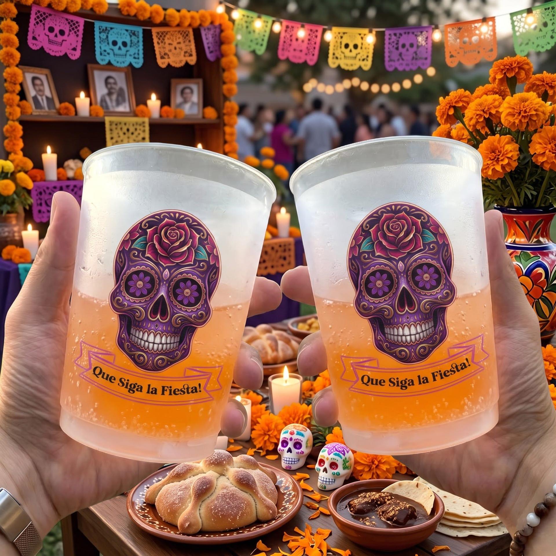 Personalized Fiesta Frosted Cups | POD Dropship, 12oz & 16oz MOQ 1 gallery thumbnail - Frosted Cups