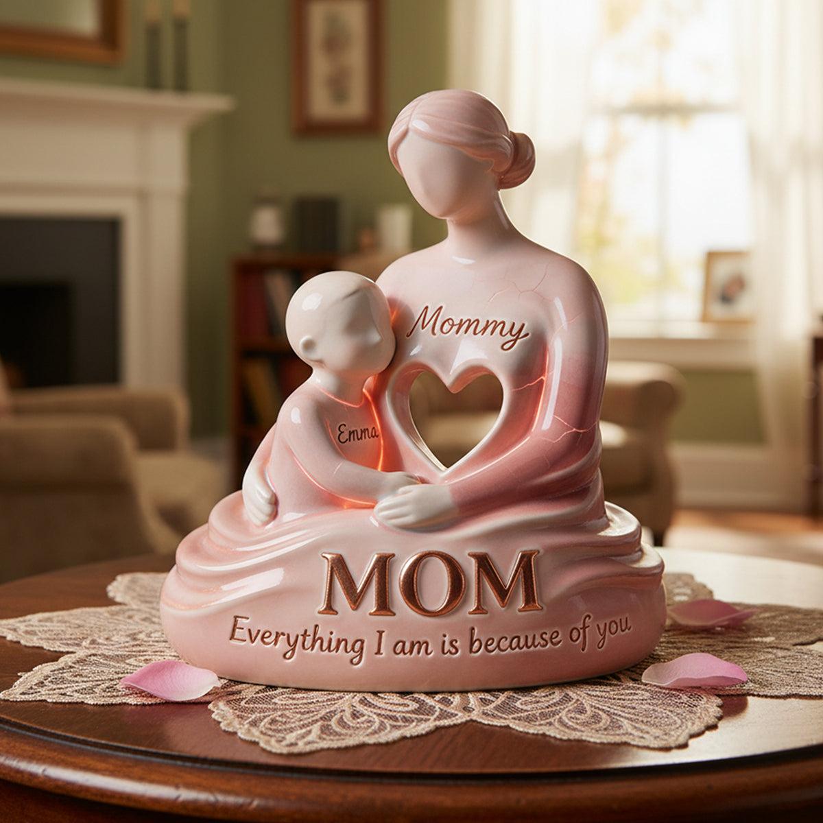 Personalized Acrylic Mom Plaque for Mother's Day | White-Label, 1-Piece Minimum - Custom Acrylic Plaque Wholesale | POD Dropship Supplier | MCDFL