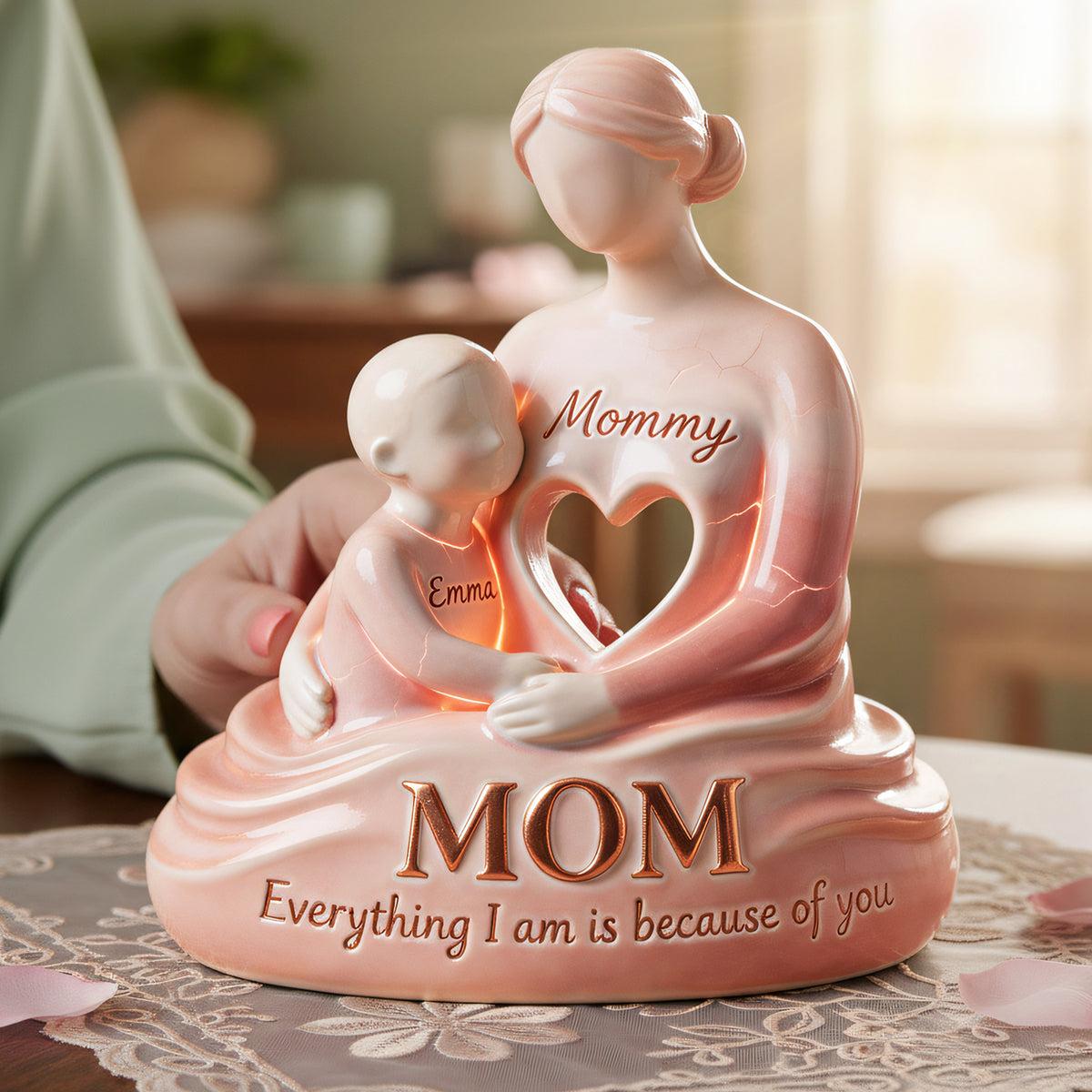 Personalized Acrylic Mom Plaque for Mother's Day | White-Label, 1-Piece Minimum - Acrylic Plaque Detail | Wholesale POD Supplier | MCDFL