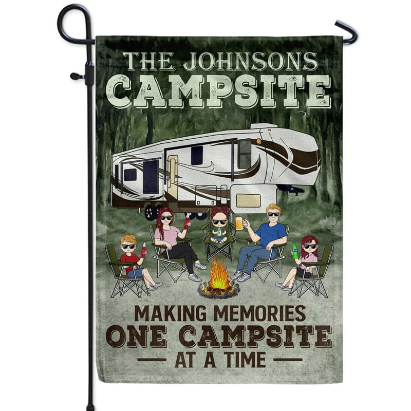 Custom Camping Family Flag for Father's Day | Factory Direct POD Dropship - Custom Flag Wholesale | POD Dropship Supplier | MCDFL