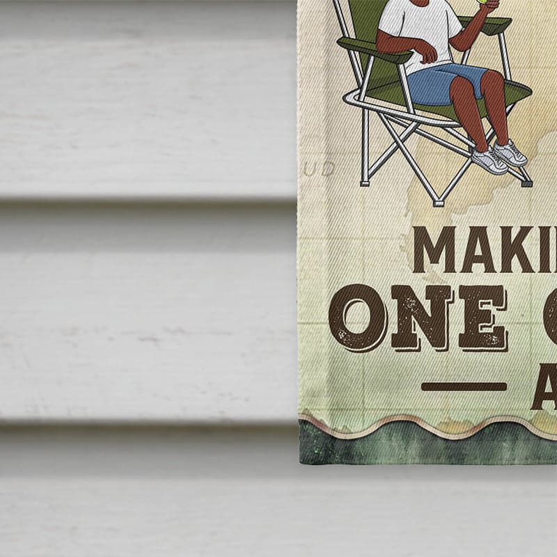 Custom Camping Family Flag for Father's Day | Factory Direct POD Dropship gallery thumbnail - Flag
