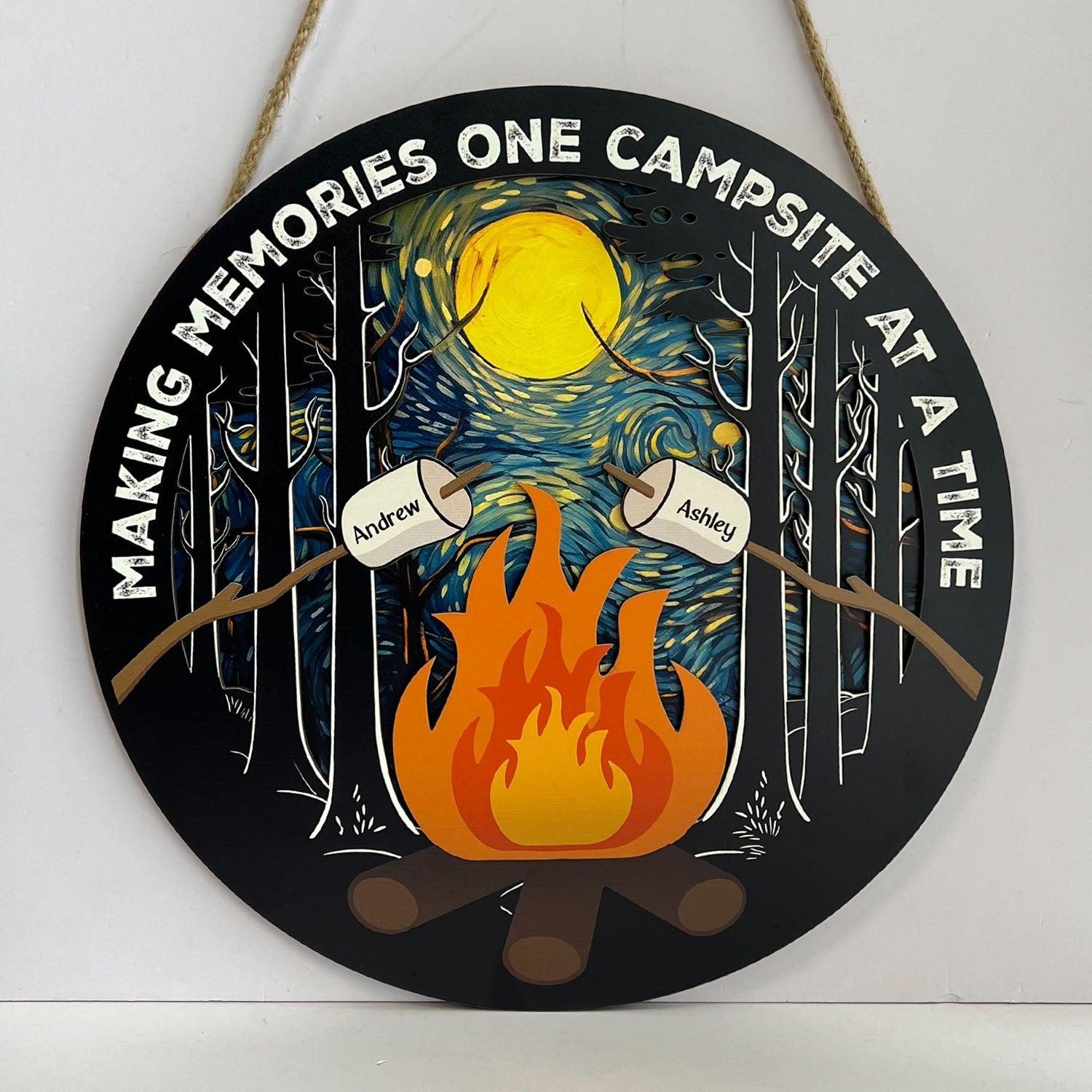Personalized 2-Layer Camper Wood Sign | POD Dropship, MOQ 1 Factory Direct - Wood Sign Detail | Wholesale POD Supplier | MCDFL