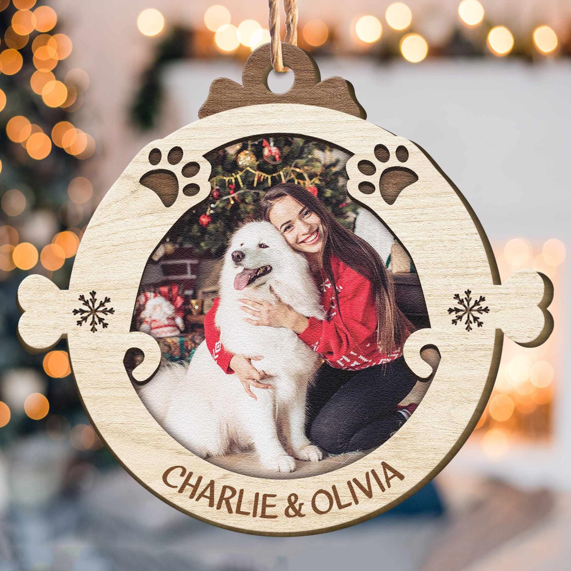 Custom Shaped Wooden Photo Ornament | POD Dropship, 3 Sizes, No Minimum - Wooden Ornament Detail | Wholesale POD Supplier | MCDFL