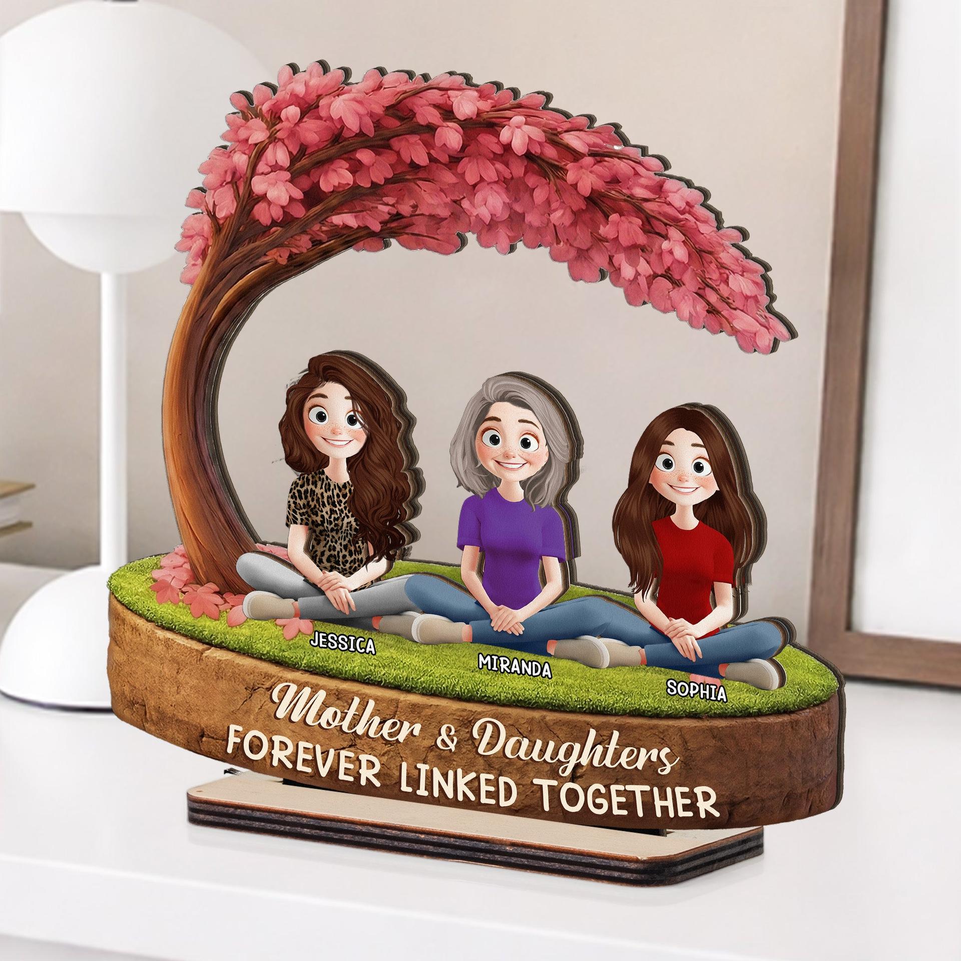 Custom Engraved Wooden Plaque for Mother's Day | Factory Direct POD - Wood Plaque Detail | Wholesale POD Supplier | MCDFL