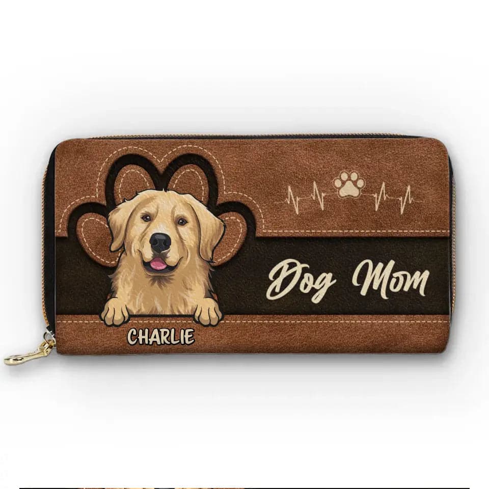 Custom Pet Lover Leather Wallet | Blind Dropshipping, 1-Piece Minimum - Leather Long Wallet Detail | Wholesale POD Supplier | MCDFL