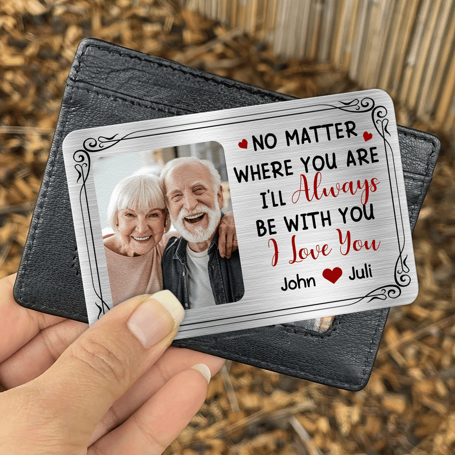 Personalized Aluminum Photo Wallet Card | Factory Direct, MOQ 1 - Wallet Card Detail | Wholesale POD Supplier | MCDFL