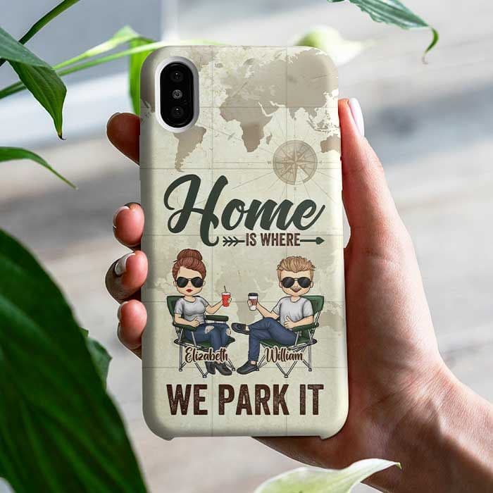 Personalized Camping Couple Phone Case | Print-on-Demand, No Minimum - Custom Phone Case Wholesale | MCDFL