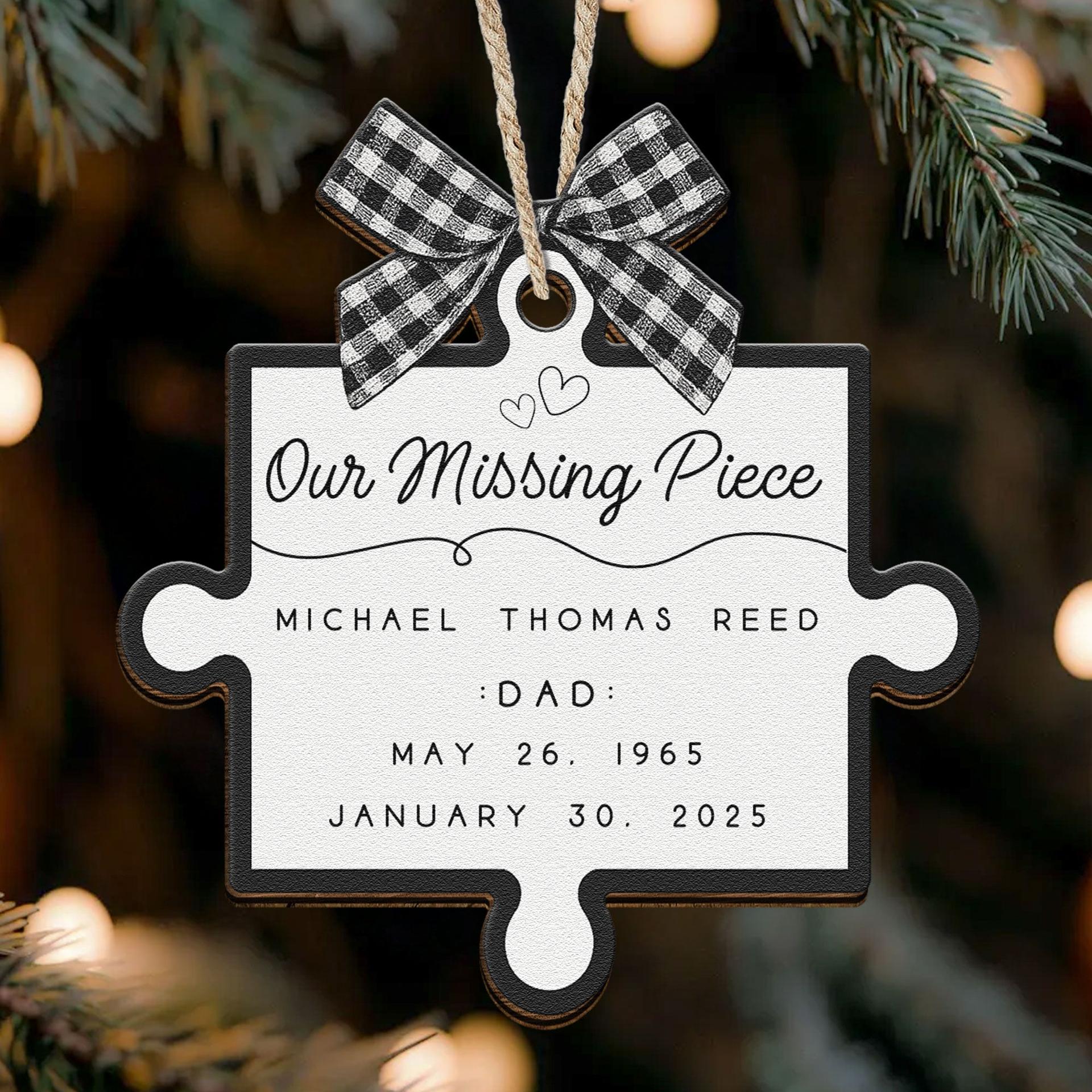 Personalized Wooden Christmas Ornament | Custom Print on Demand, 1-Piece Minimum - Custom Wooden Ornament Wholesale | MCDFL