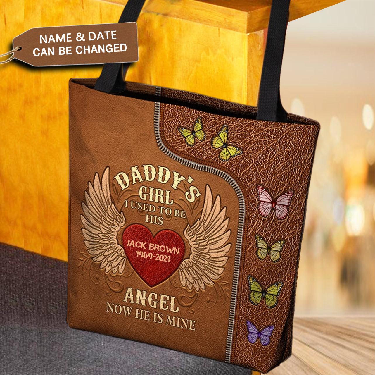 Custom Daddy's Girl Tote Bag | POD Dropship, MOQ 1 - Custom Tote Bag Wholesale | POD Dropship Supplier | MCDFL