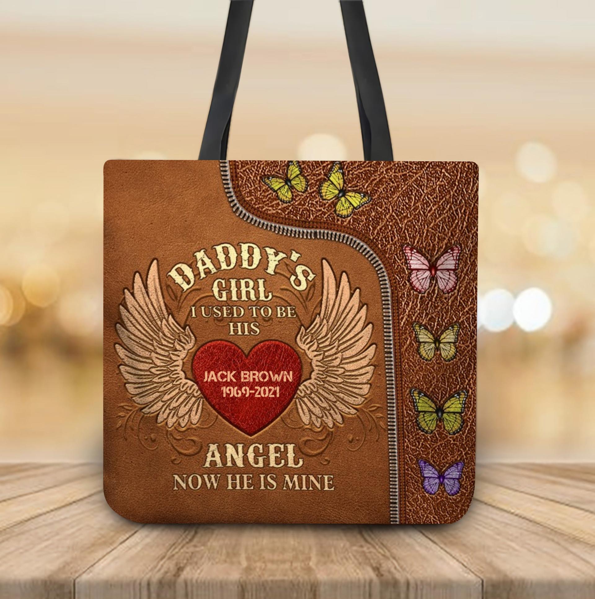 Custom Daddy's Girl Tote Bag | POD Dropship, MOQ 1 - Tote Bag Detail | Wholesale POD Supplier | MCDFL
