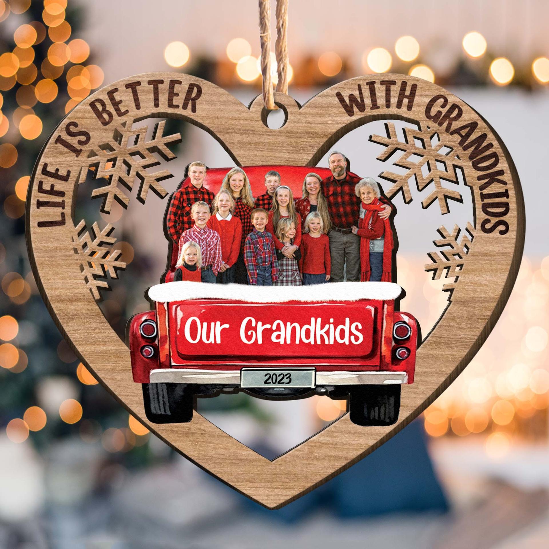 Personalized Photo Wooden Ornament | POD Dropship, 1-Piece Minimum - Custom Wooden Ornament Wholesale | POD Dropship Supplier | MCDFL