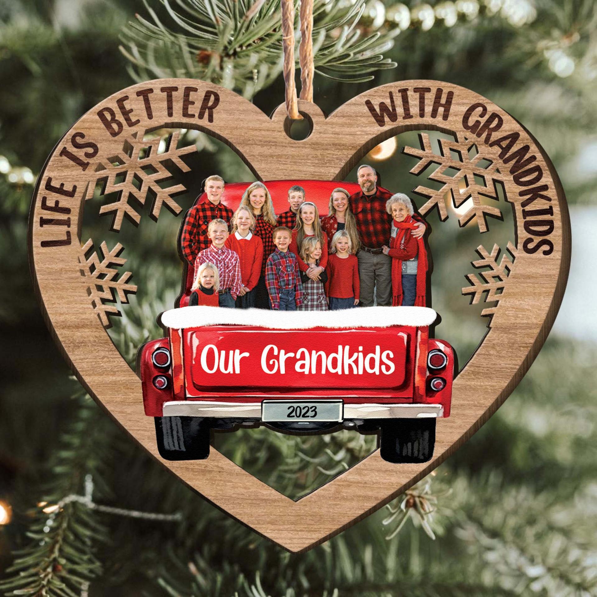 Personalized Photo Wooden Ornament | POD Dropship, 1-Piece Minimum - Wooden Ornament Detail | Wholesale POD Supplier | MCDFL
