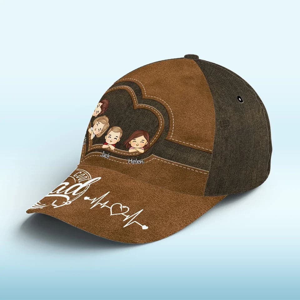 Personalized Christmas Dad Hat All Over Print | Custom POD, Factory Direct gallery thumbnail - Classic Cap