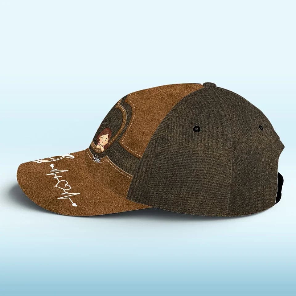 Personalized Christmas Dad Hat All Over Print | Custom POD, Factory Direct gallery thumbnail - Classic Cap