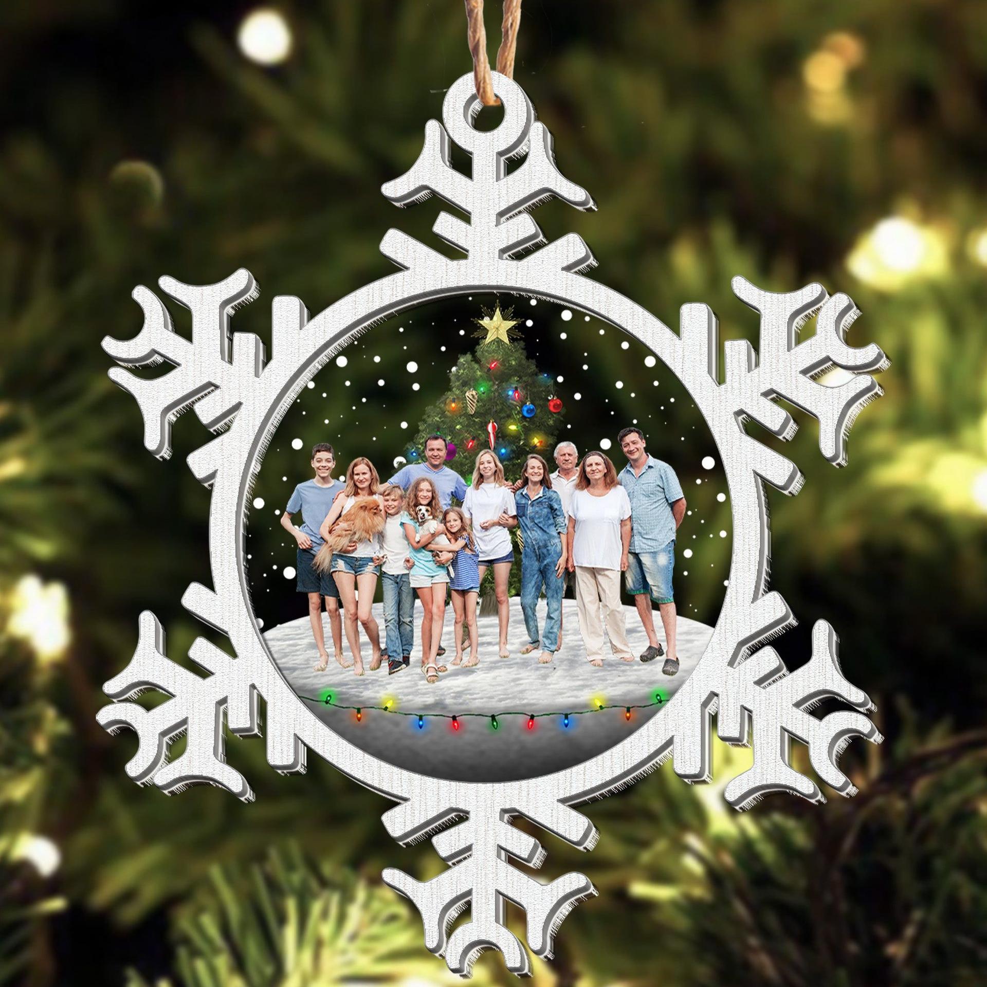 Personalized Wood & Acrylic Photo Ornament | POD Dropship, MOQ 1 Factory Direct - Custom Acrylic Ornament Wholesale | POD Dropship Supplier | MCDFL