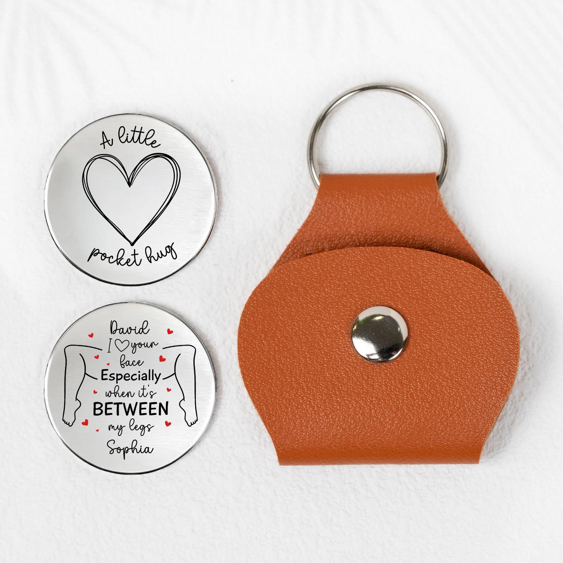 Spicy Leather Pocket Hug Gift | Custom Engraved, Blind Dropship - Custom Pocket Hug Wholesale | POD Dropship Supplier | MCDFL