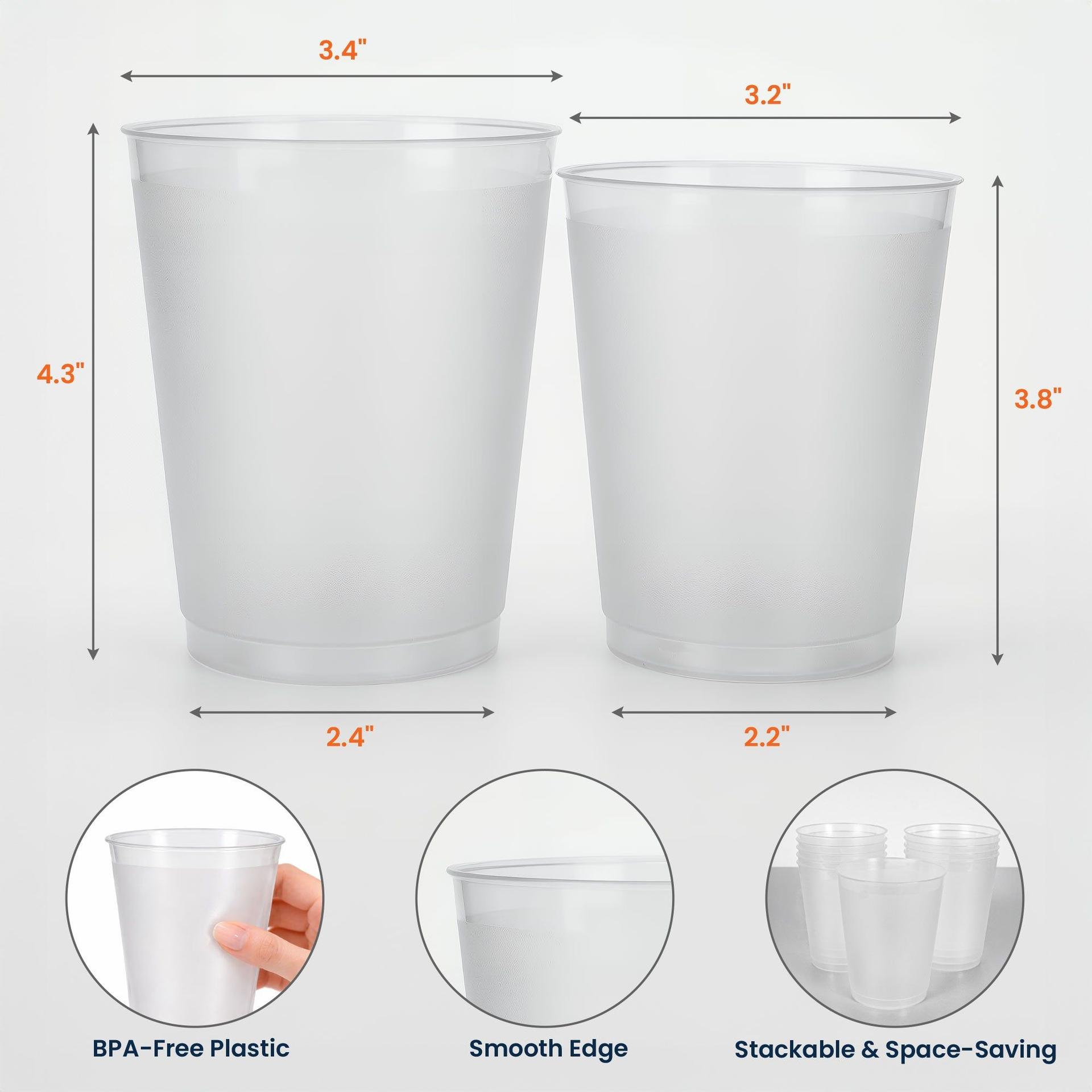 Personalized Thanksgiving Party Cups | Blind Dropship, Custom Print On Demand gallery thumbnail - Frosted Cups