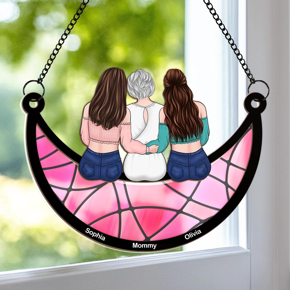 Personalized Mother's Day Sun Catcher | 1-Piece Minimum, Blind Dropship - Custom Suncatcher Ornament Wholesale | MCDFL