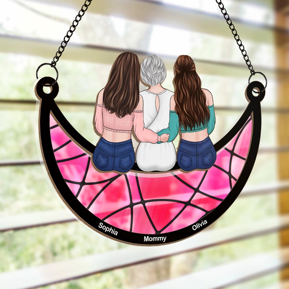 Personalized Mother's Day Sun Catcher | 1-Piece Minimum, Blind Dropship - Suncatcher Ornament Detail | Wholesale POD Supplier | MCDFL