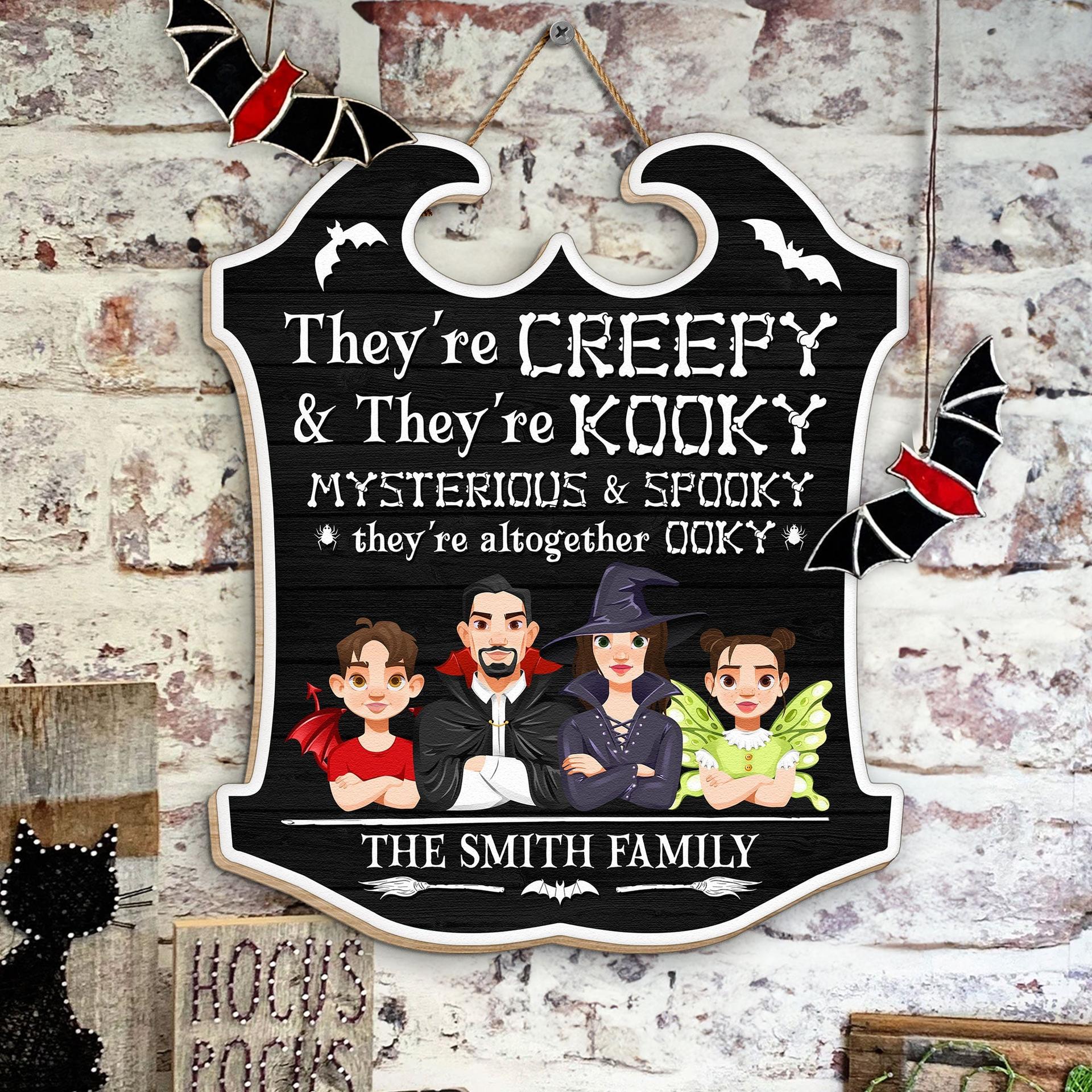 Custom Halloween Wood Sign for Family Name | POD Dropship, MOQ 1 - Custom Wood Sign Wholesale | POD Dropship Supplier | MCDFL