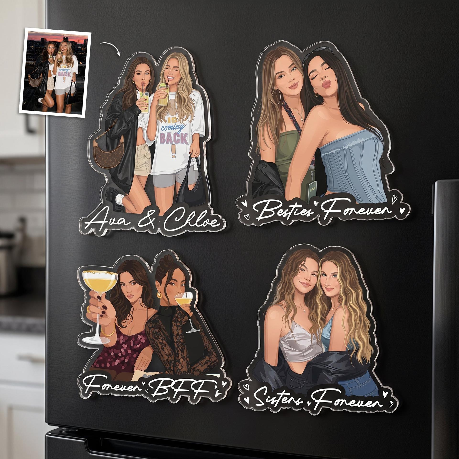 Custom Acrylic Magnet with Photo | White-Label POD, No Minimum Order - Custom Acrylic Magnet Wholesale | POD Dropship Supplier | MCDFL