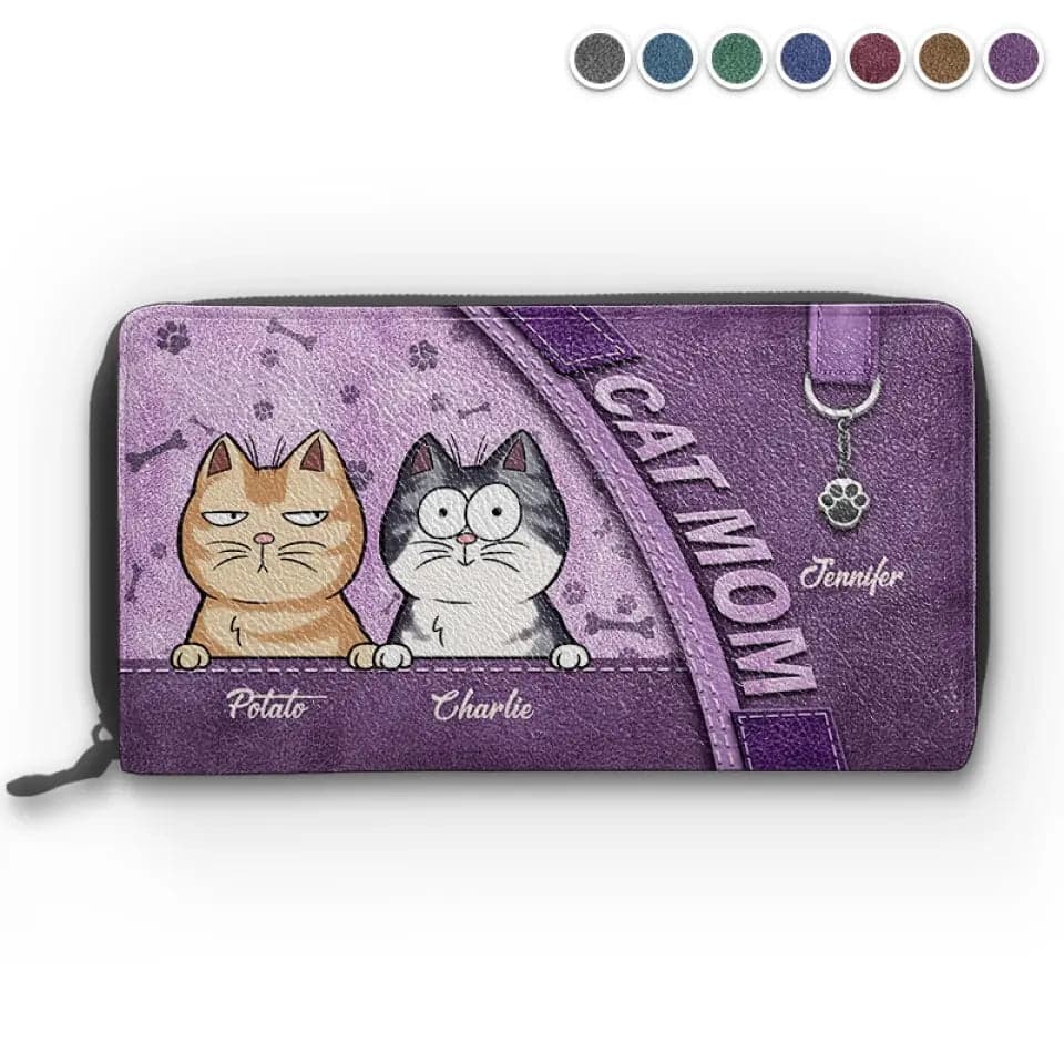 Custom Pet Memorial Leather Wallet | Blind Dropship, 1-Piece Minimum - Custom Leather Long Wallet Wholesale | MCDFL