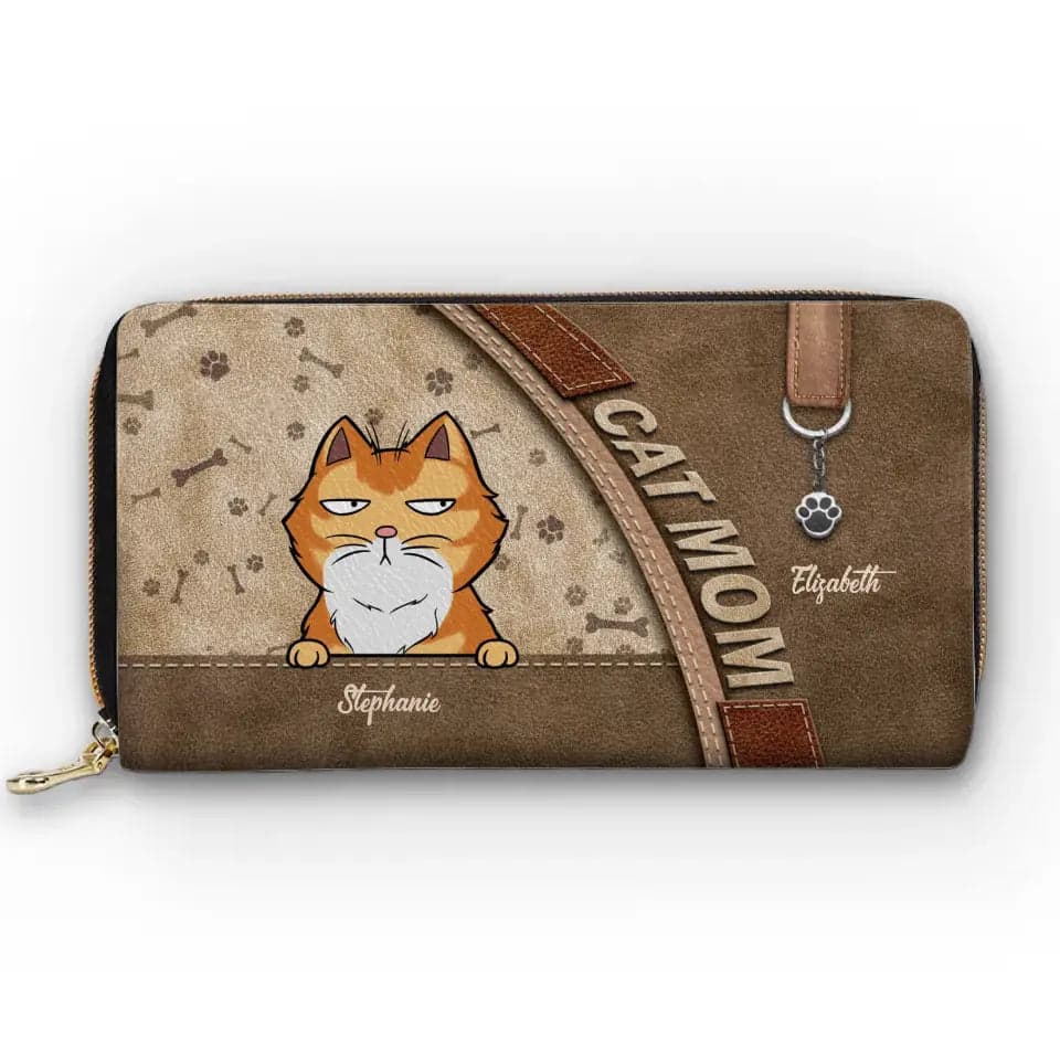Custom Pet Memorial Leather Wallet | Blind Dropship, 1-Piece Minimum - Leather Long Wallet Detail | Wholesale POD Supplier | MCDFL