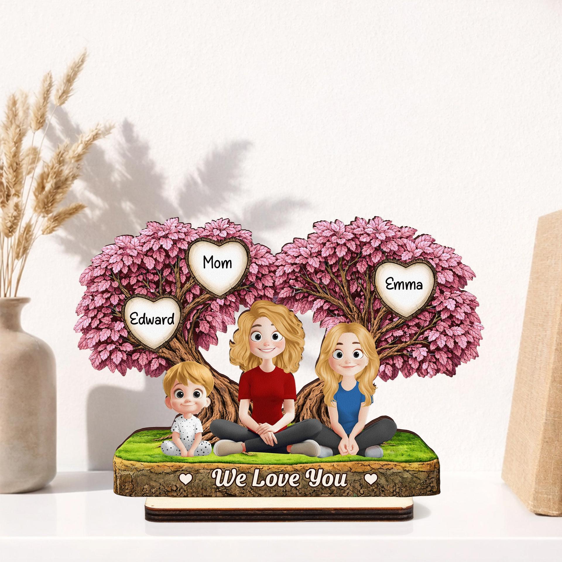Personalized Wood Plaque for Mom | Custom Text, Unbranded Fulfillment - Custom Wood Plaque Wholesale | MCDFL