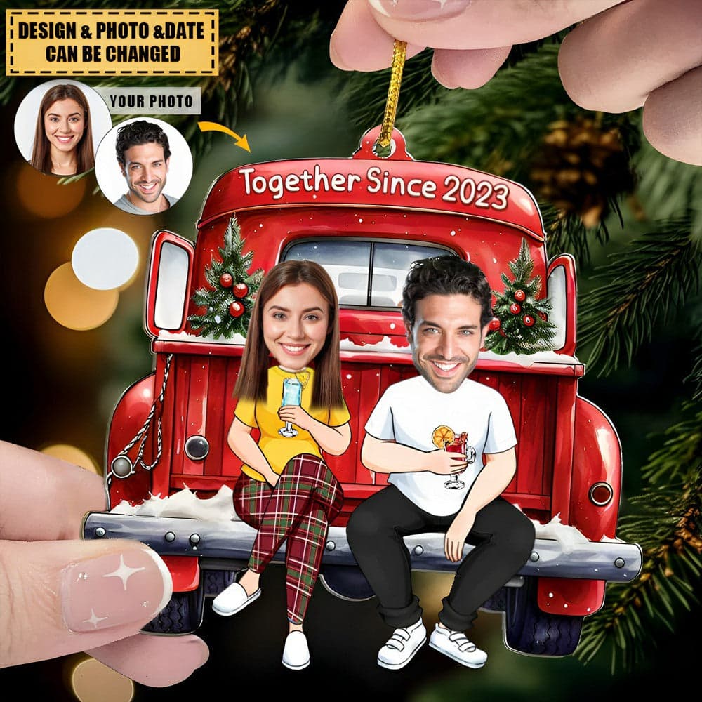 Personalized Acrylic Photo Ornament | No Minimum Order, Custom Print on Demand - Acrylic Ornament Detail | Wholesale POD Supplier | MCDFL