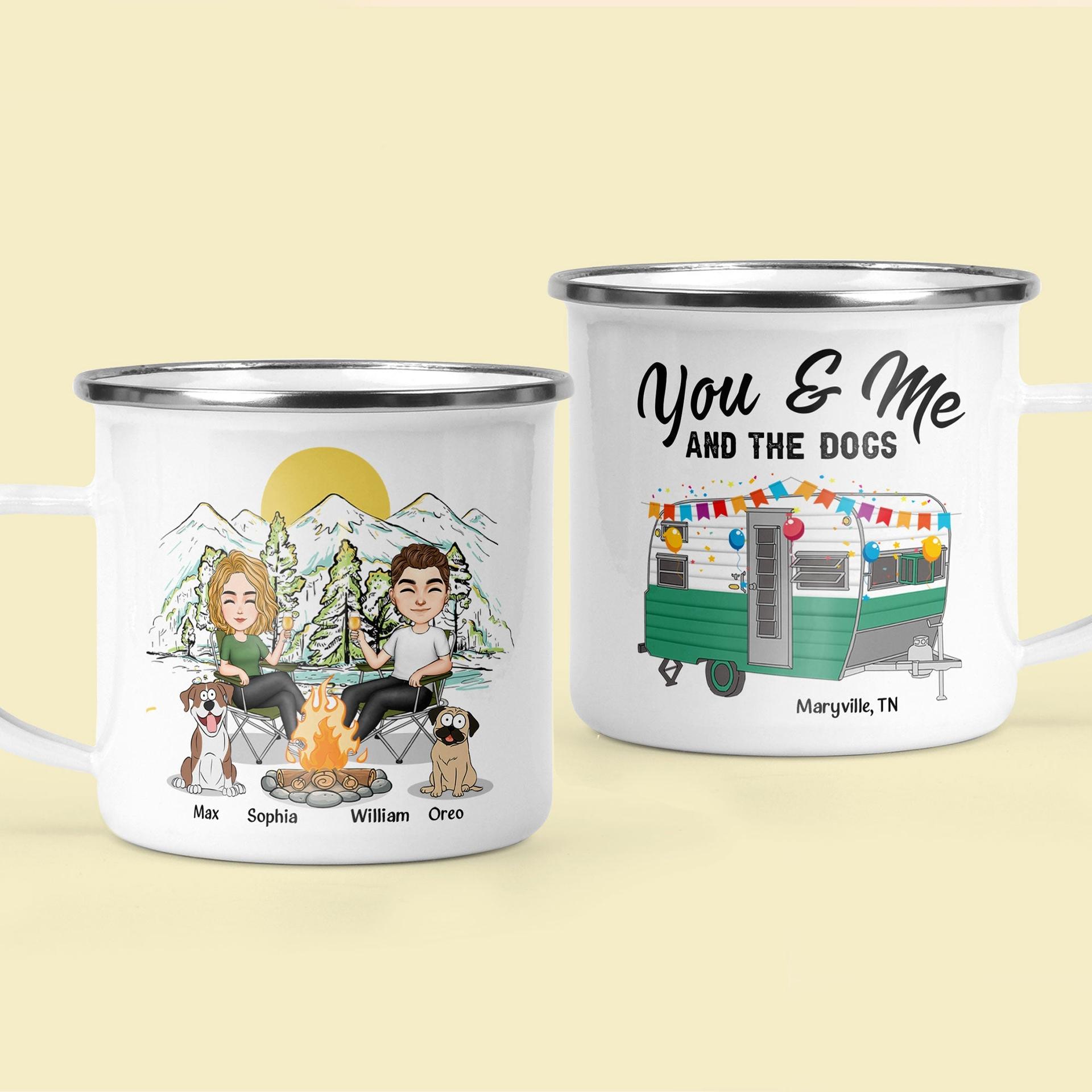 Custom Couple Camping Enamel Mug | Factory Direct & Blind Dropshipping - Custom Enamel Mug Wholesale | POD Dropship Supplier | MCDFL