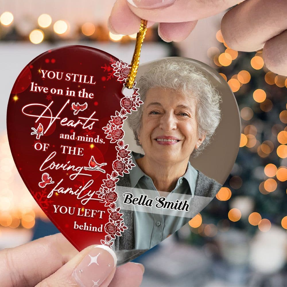 Personalized Ceramic Photo Ornament | Custom Memorial, Dropship Ready MOQ 1 - Custom Ceramic Ornament Wholesale | POD Dropship Supplier | MCDFL