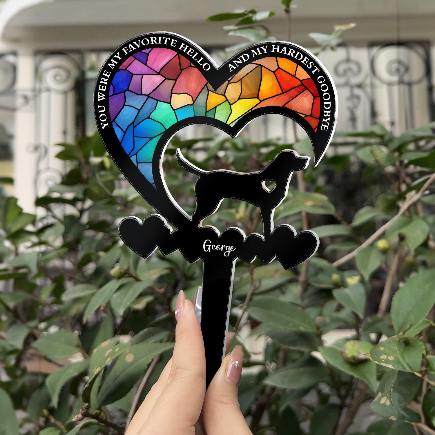Custom Pet Memorial Garden Stake | Blind Dropship, 1-Piece Minimum gallery thumbnail - Acrylic Garden Stake