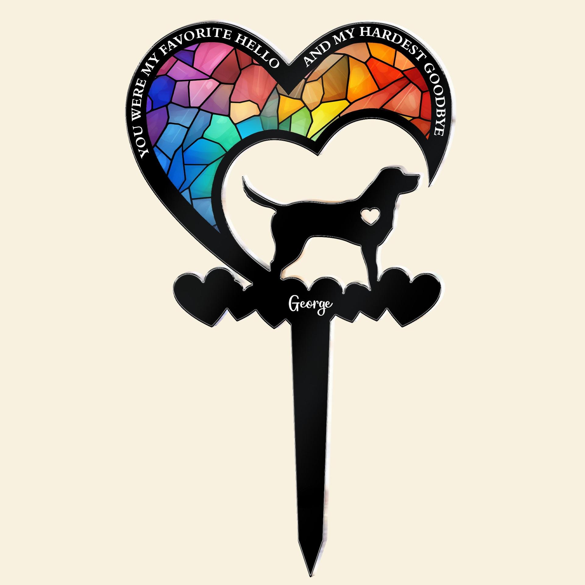 Custom Pet Memorial Garden Stake | Blind Dropship, 1-Piece Minimum gallery thumbnail - Acrylic Garden Stake