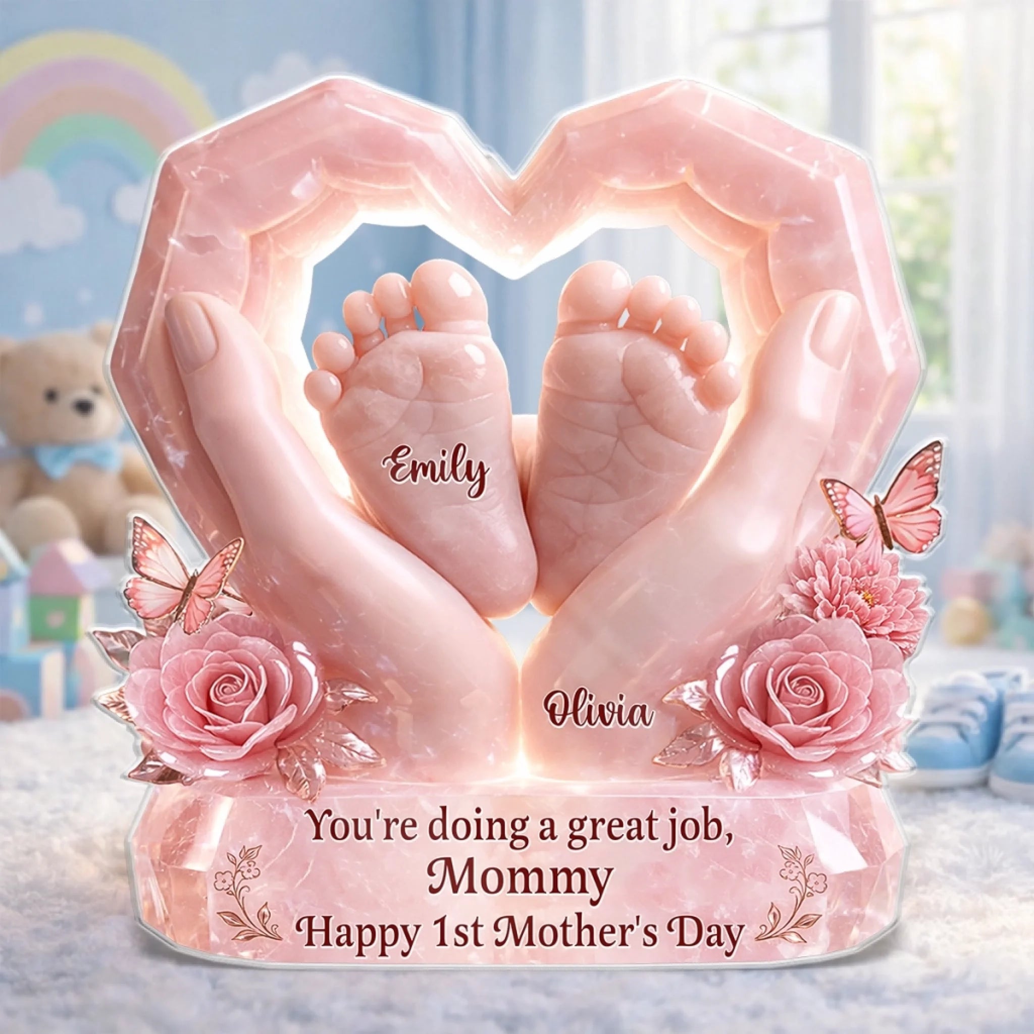 Custom Acrylic Plaque for Baby Shower | Wholesale MOQ 1, Dropship Ready - Custom Acrylic Plaque Wholesale | MCDFL