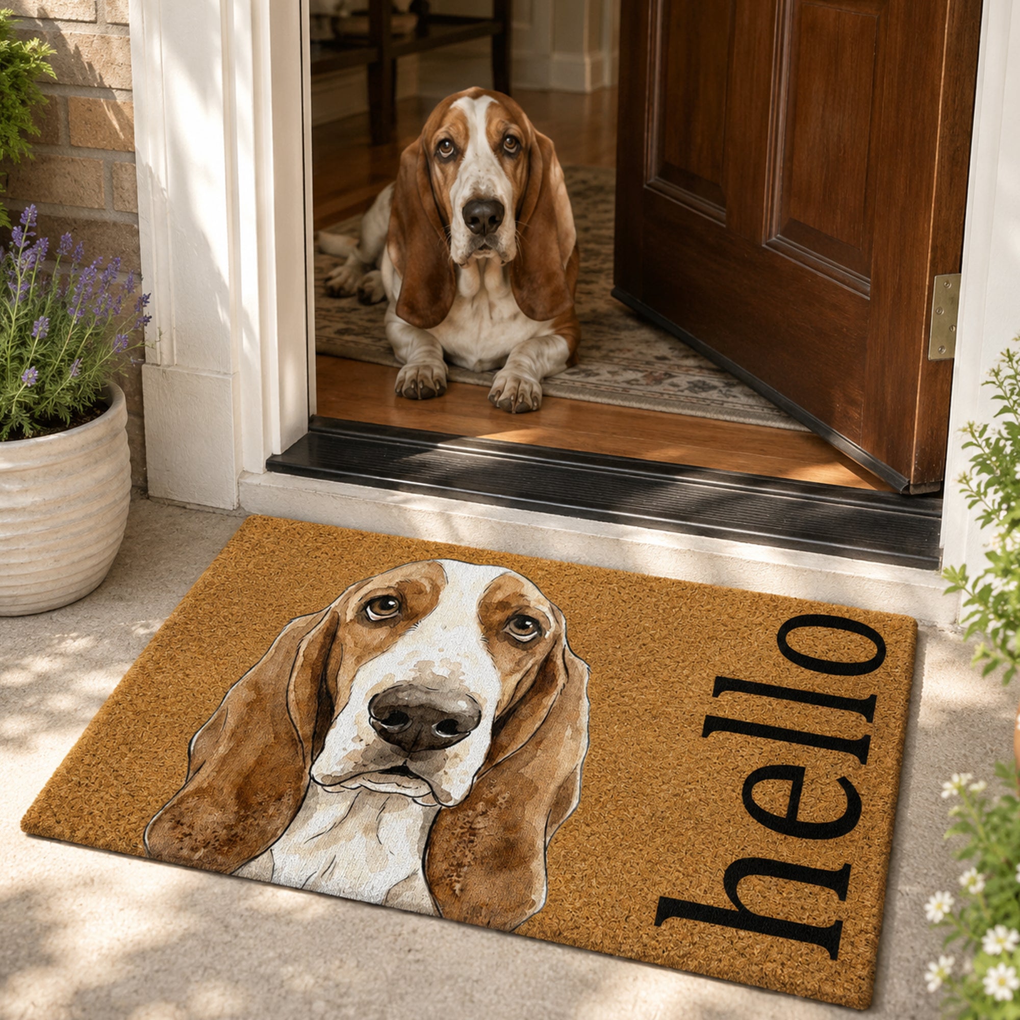 Custom Pet Portrait Doormat | Print-on-Demand, MOQ 1
